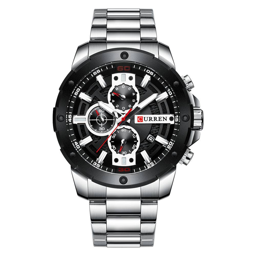 CURREN Men's Watches Quartz Stainless Steel Watch | Jewelry Addicts