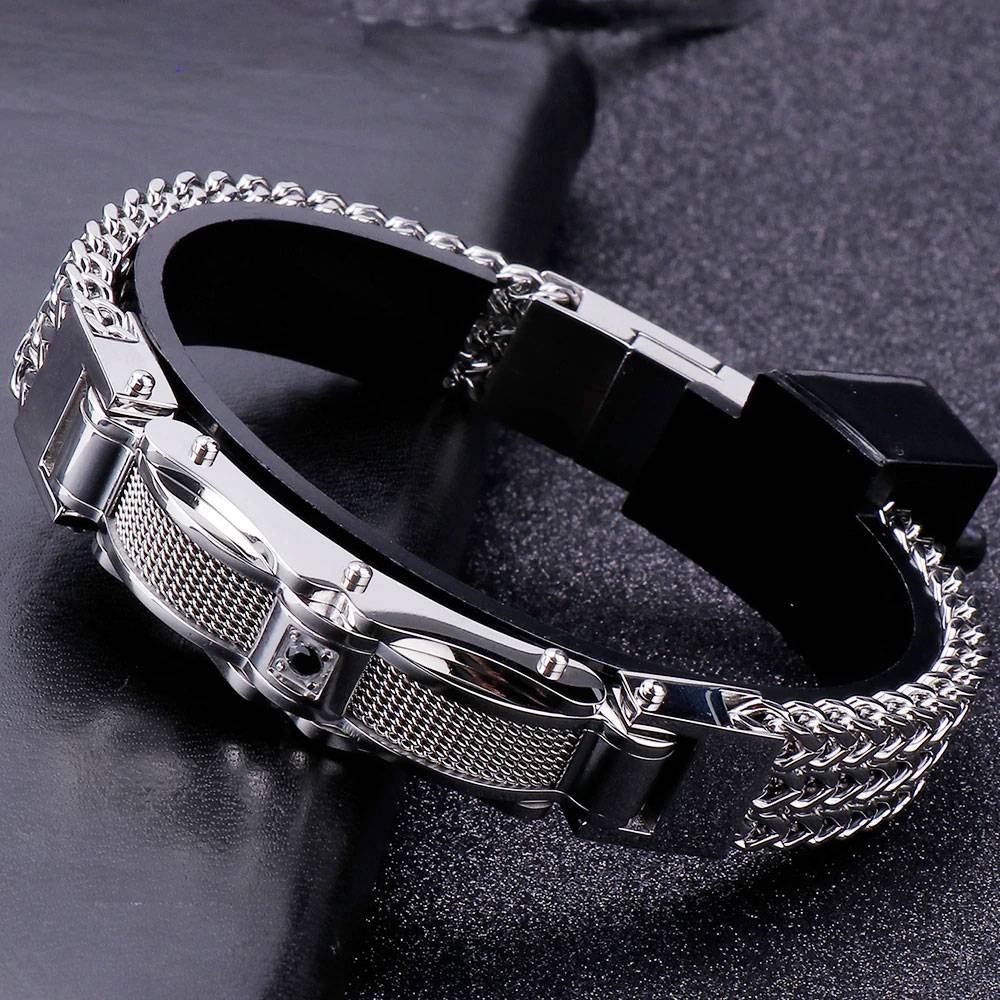 Men's Braided Keel Stainless Steel Bracelets Men's Bracelets