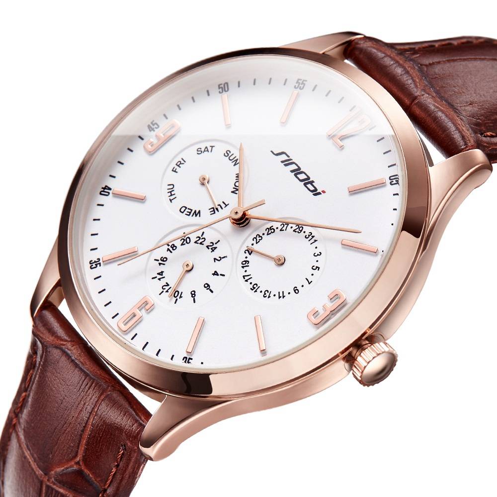 Men's Classic Slim Quartz Watches Men's Wrist Watches Sinobi
