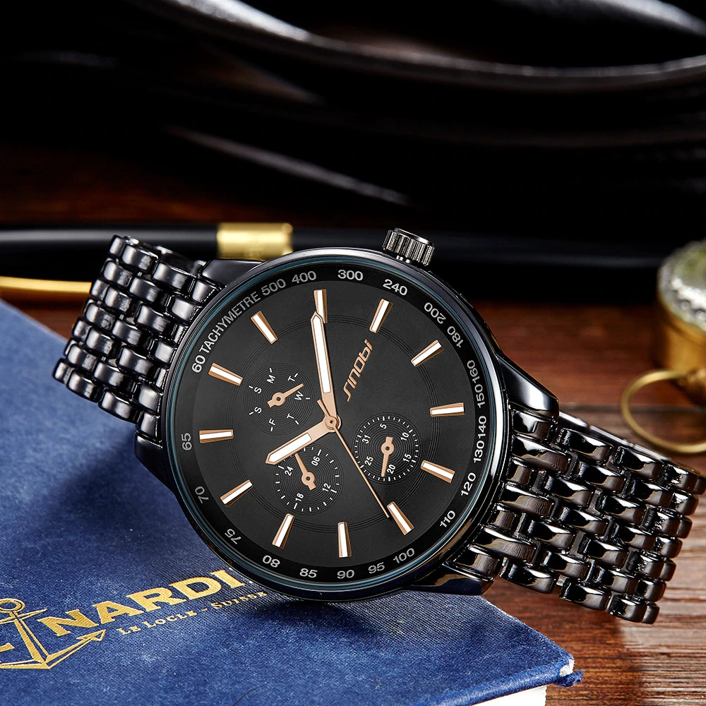 Lover's Series Fashion Casual Quartz Watches Men's Wrist Watches Sinobi