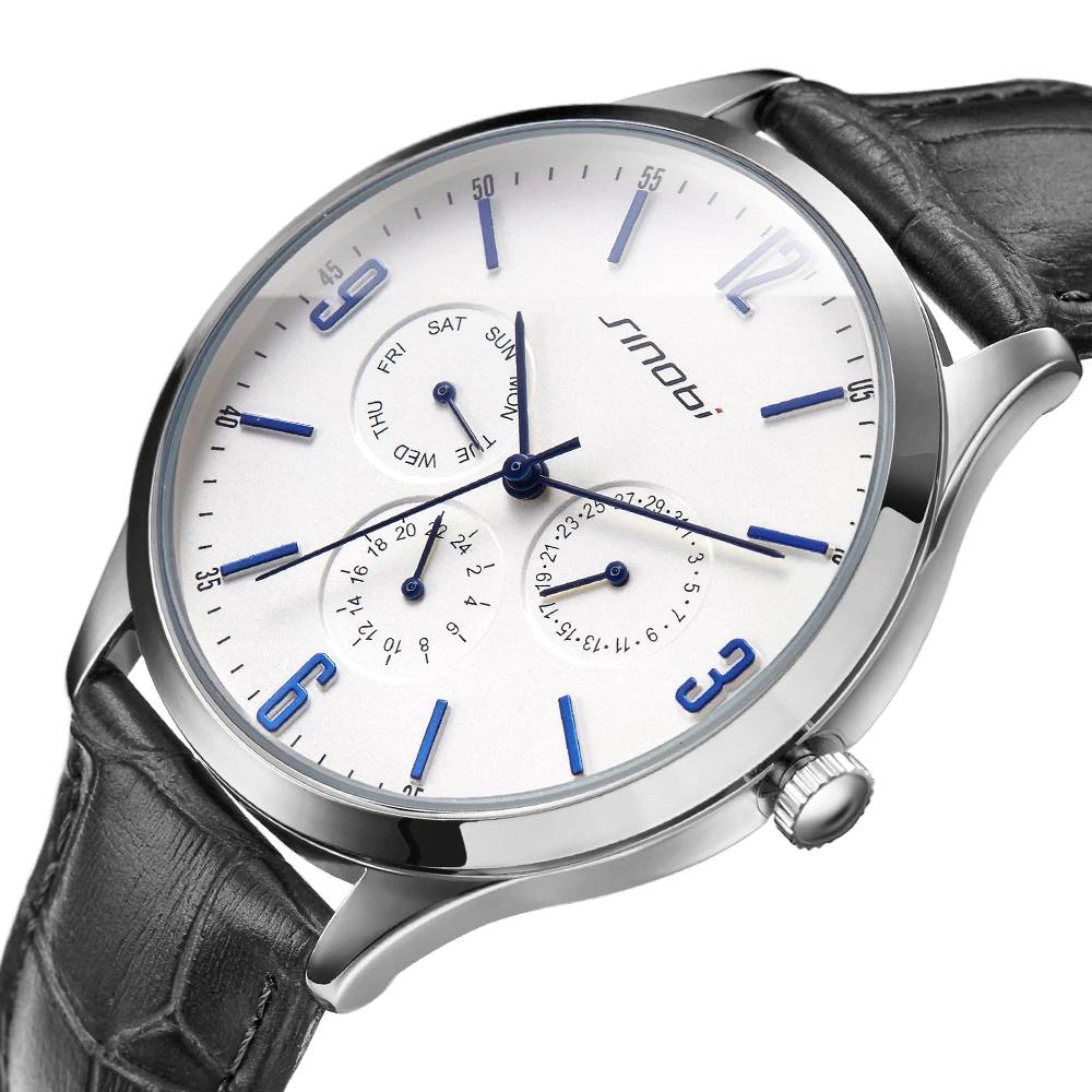 Men's Classic Slim Quartz Watches Men's Wrist Watches Sinobi