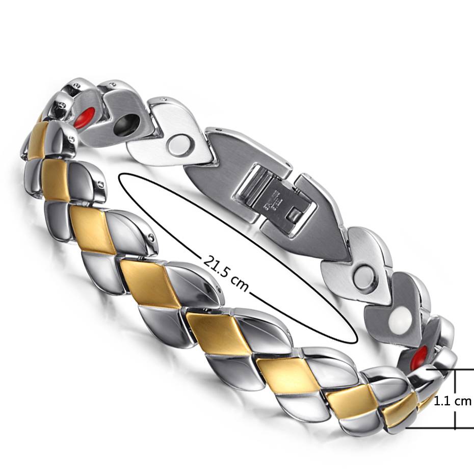 Adjustable Titanium Magnetic Therapy Bracelet Bracelets & Bangles Magnetic Therapeutic Bracelets Men's Bracelets
