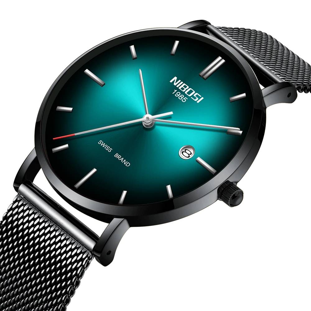 Men's Casual Swiss Waterproof Quartz Watches Men's Wrist Watches Nibosi
