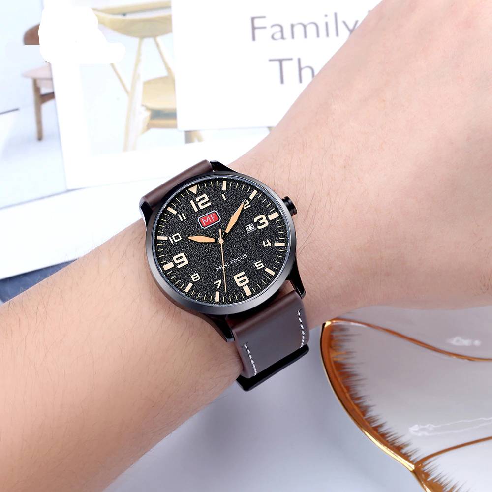 Ultra-Thin Luxury Men's Quartz Watches Men's Wrist Watches Mini Focus