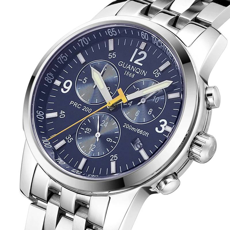 Men's Sport Automatic Mechanical Waterproof Watches Guanqin Men's Wrist Watches