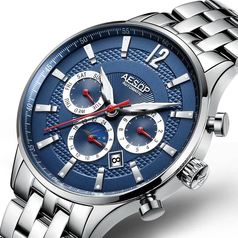 Men's Automatic Mechanical Stainless Steel Watches Men's Wrist Watches
