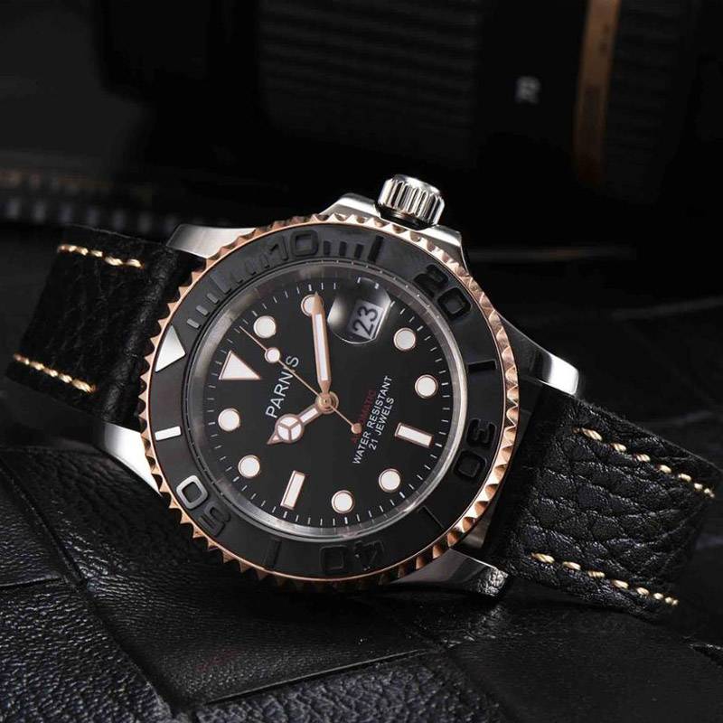 PARNIS Luminous Automatic Mechanical Watch Men's Wrist Watches Parnis
