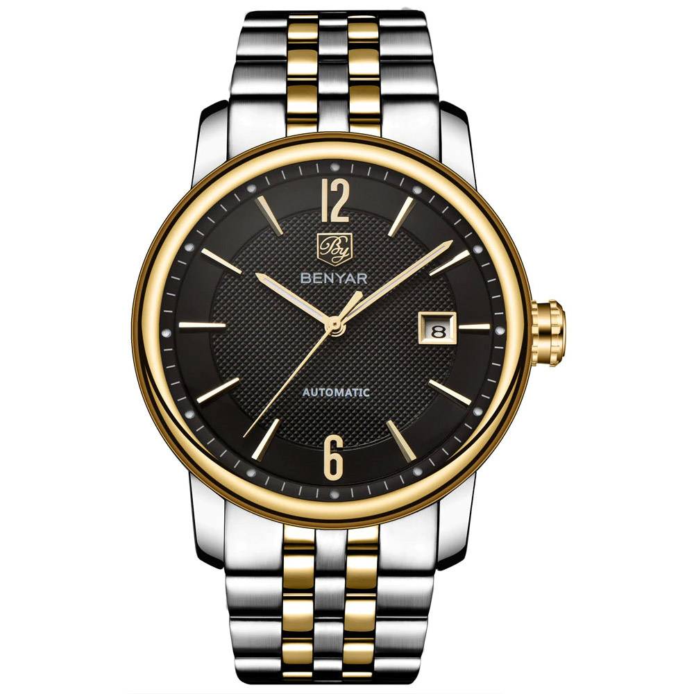 BENYAR Luxury Stainless Steel Automatic Watch Benyar Men's Wrist Watches