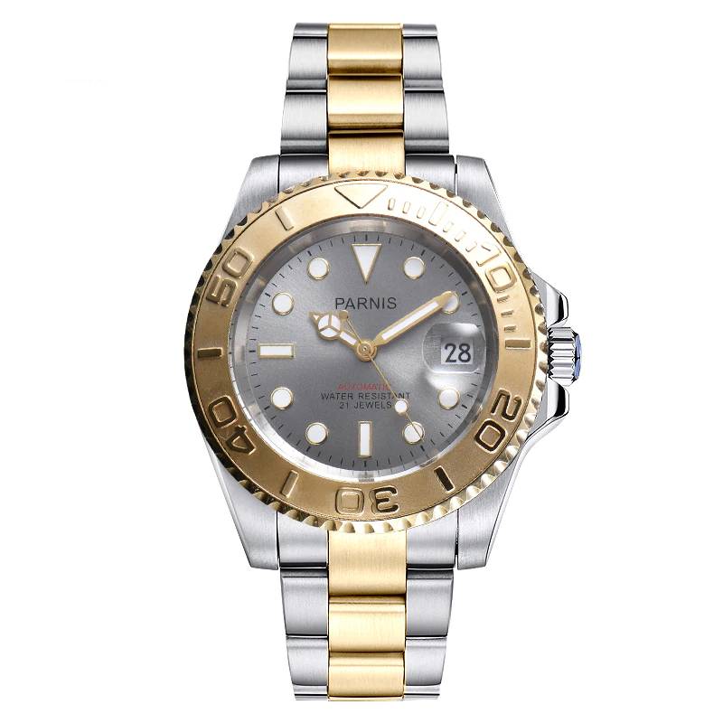 PARNIS Luminous Automatic Mechanical Watch Men's Wrist Watches Parnis