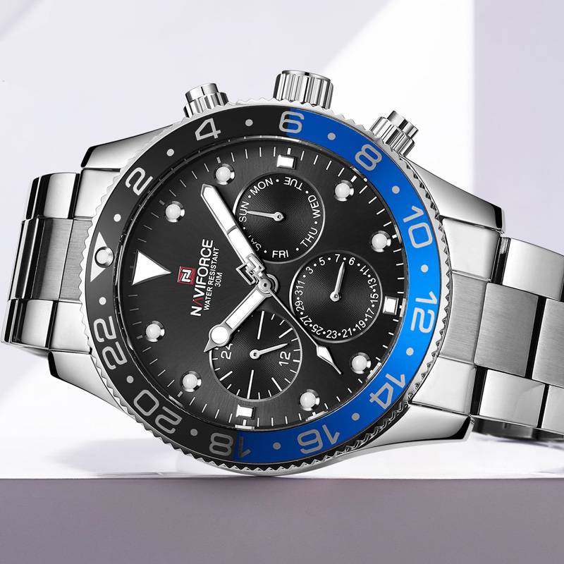 Luxury Sport Waterproof Leather Quartz Watches Men's Wrist Watches Naviforce