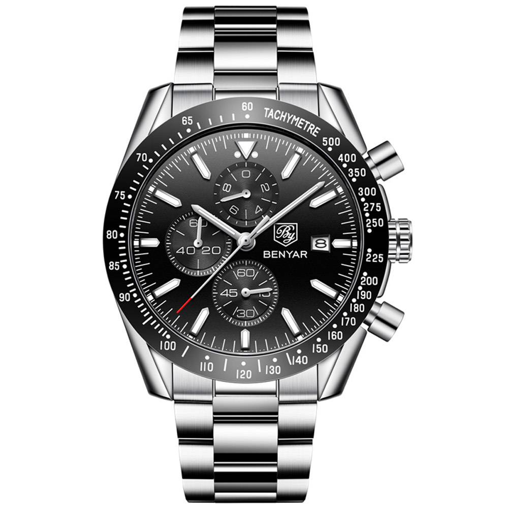 BENYAR Business Style Chronograph Watch Benyar Men's Wrist Watches