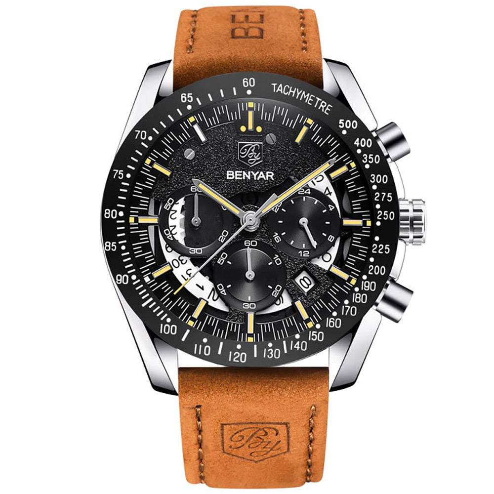 BENYAR Fashion Casual Quartz Watch Benyar Men's Wrist Watches