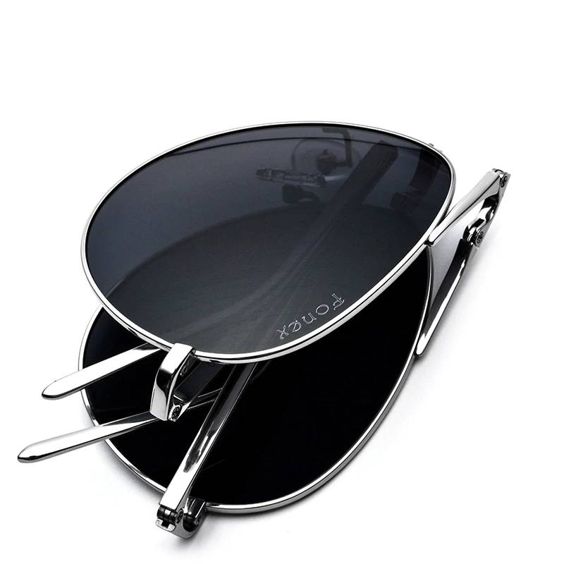 Titanium Polarized Folding Sunglasses Men's Sunglasses