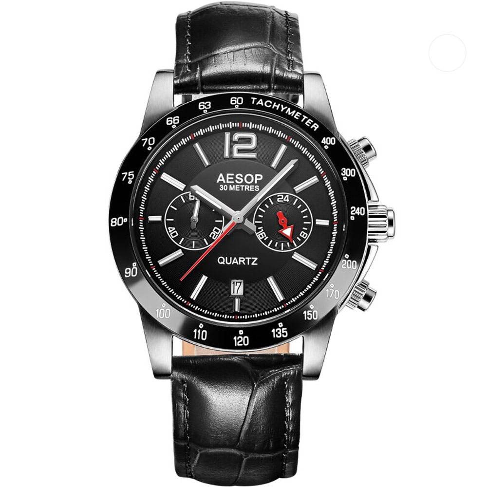 AESOP Men's Quartz Stainless Steel Watch Men's Wrist Watches