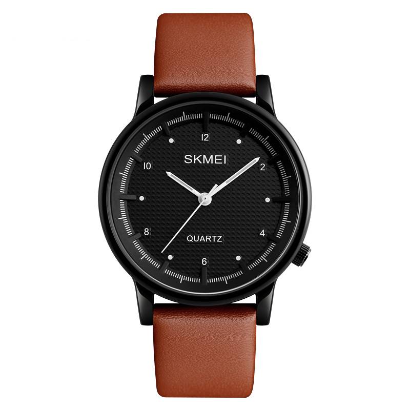SKMEI Watch Quartz Elegant with Leather Strap | Jewelry Addicts