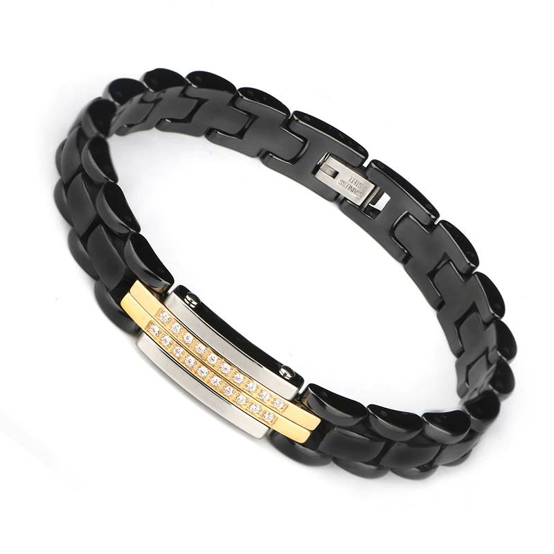 Bracelets For Women Ceramic With CZ Crystals Bracelets & Bangles Men's Bracelets Men's Jewelry Women's Jewelry
