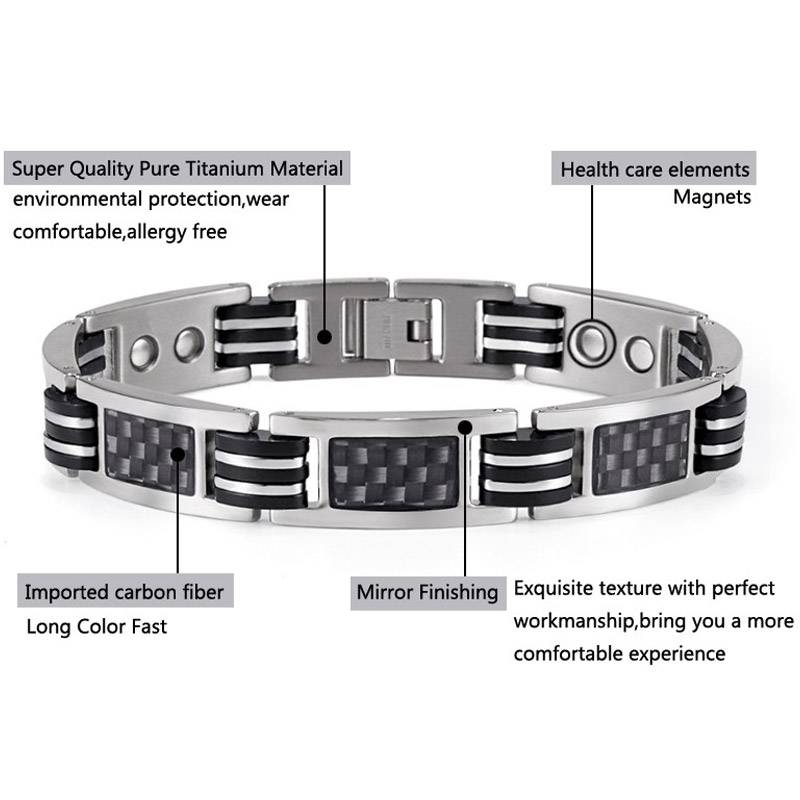 Magnetic Health Energy Titanium Therapy Bracelet Magnetic Therapeutic Bracelets