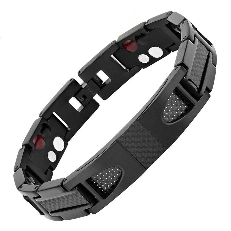 Healing Magnetic Titanium Carbon Styled Bracelet Magnetic Therapeutic Bracelets