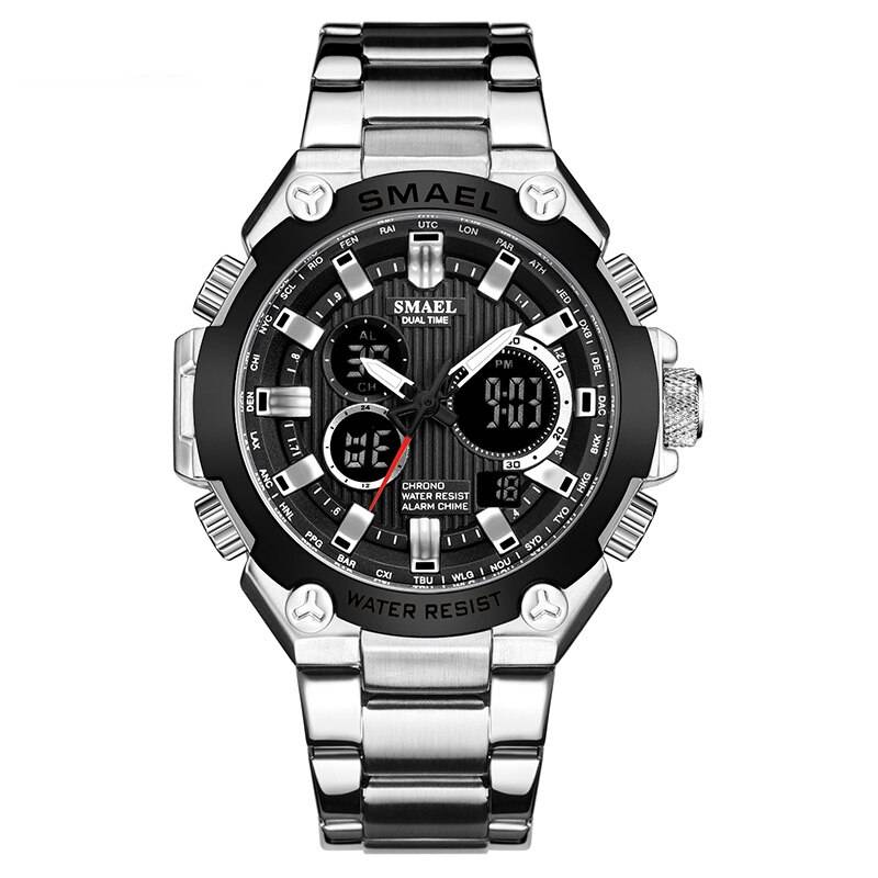 SMAEL Watch Digital Quartz Sport Military Style Men's Wrist Watches P-Z SMAEL