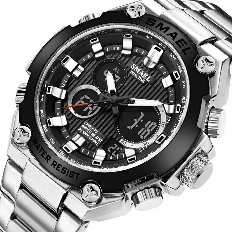 SMAEL Watch Digital Quartz Sport Military Style Men's Wrist Watches P-Z SMAEL