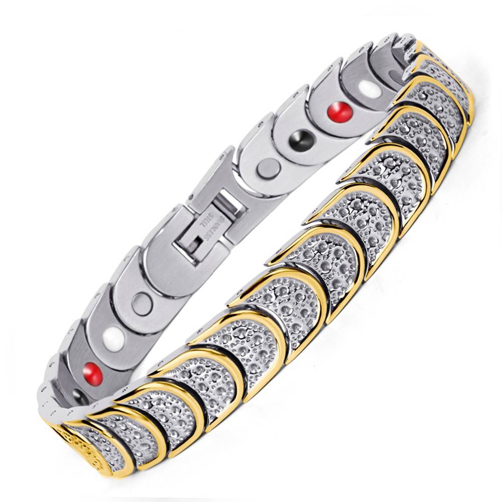 Magnetic Therapy Germanium 316L Stainless Steel Bracelet Magnetic Therapeutic Bracelets