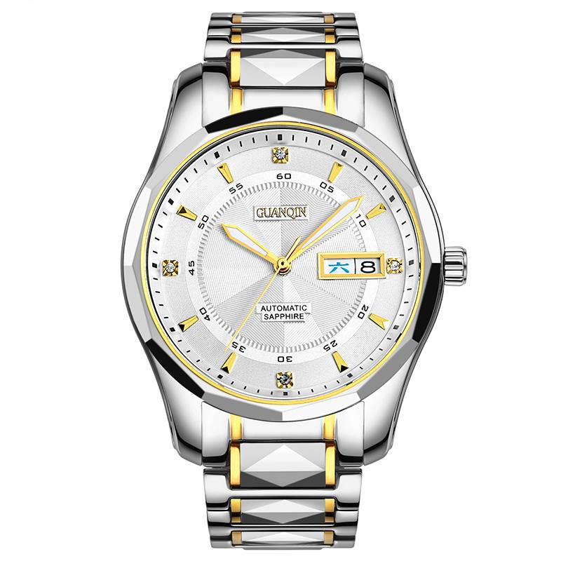 GUANQIN Japan Automatic Tungsten Steel Watch Guanqin Men's Wrist Watches