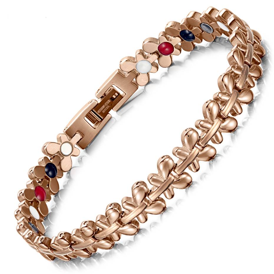 Womens Magnetic Bracelet Therapy Germanium Bangle Magnetic Therapeutic Bracelets
