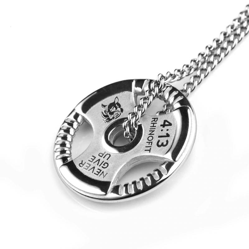 Weight Plate Barbell Dumbbell Bodybuilding Pendant Men's Jewelry Mens Pendants Necklaces & Pendants Women's Jewelry