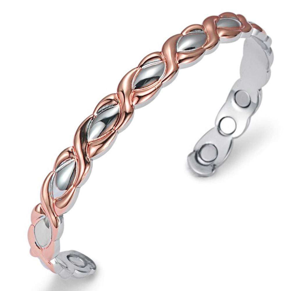 Women's Copper Magnetic Therapy Charm Bangle Magnetic Therapeutic Bracelets