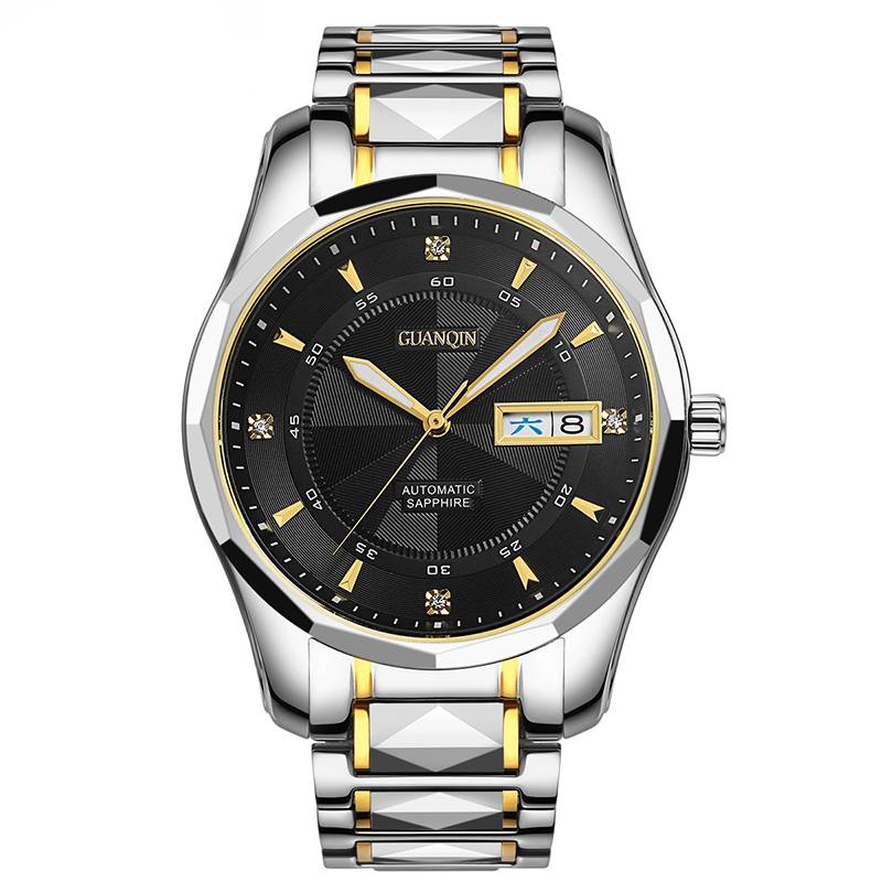 GUANQIN Japan Automatic Tungsten Steel Watch Guanqin Men's Wrist Watches