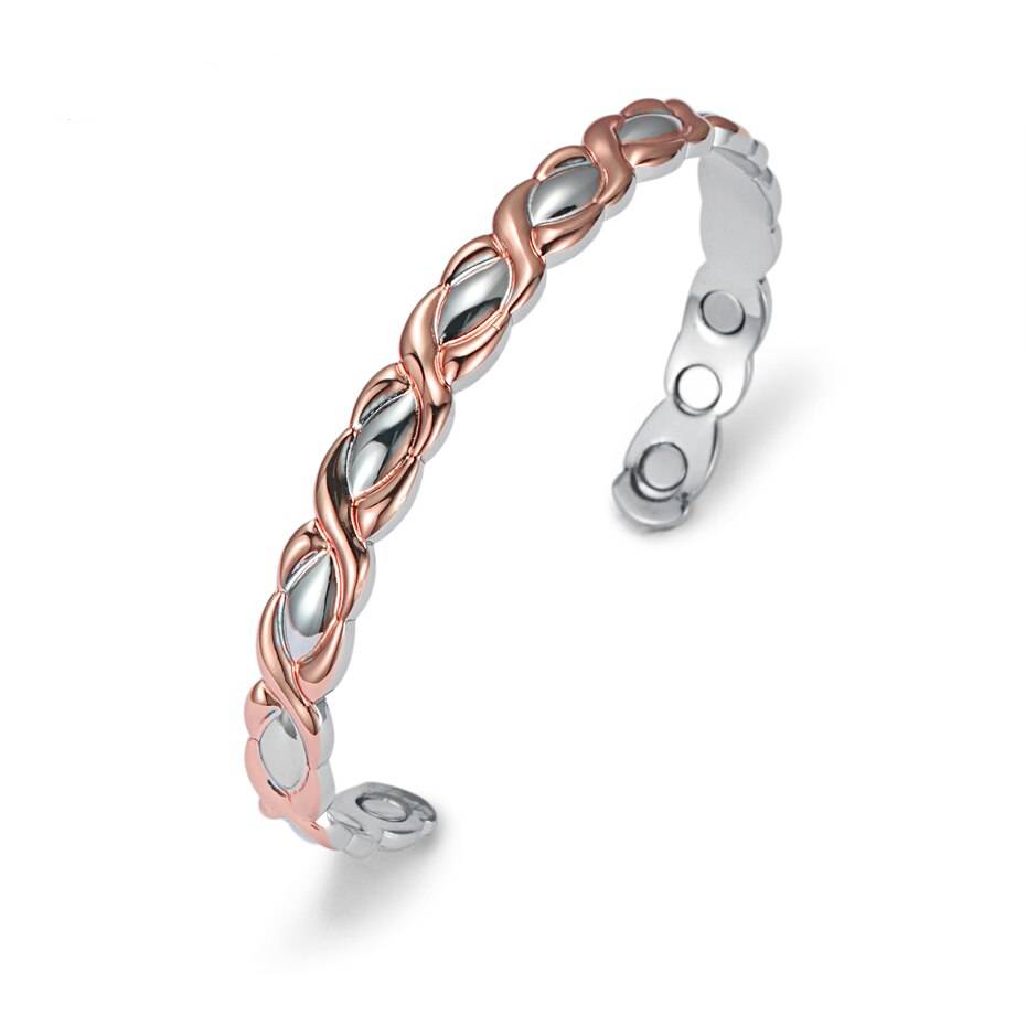 Women's Copper Magnetic Therapy Charm Bangle Magnetic Therapeutic Bracelets