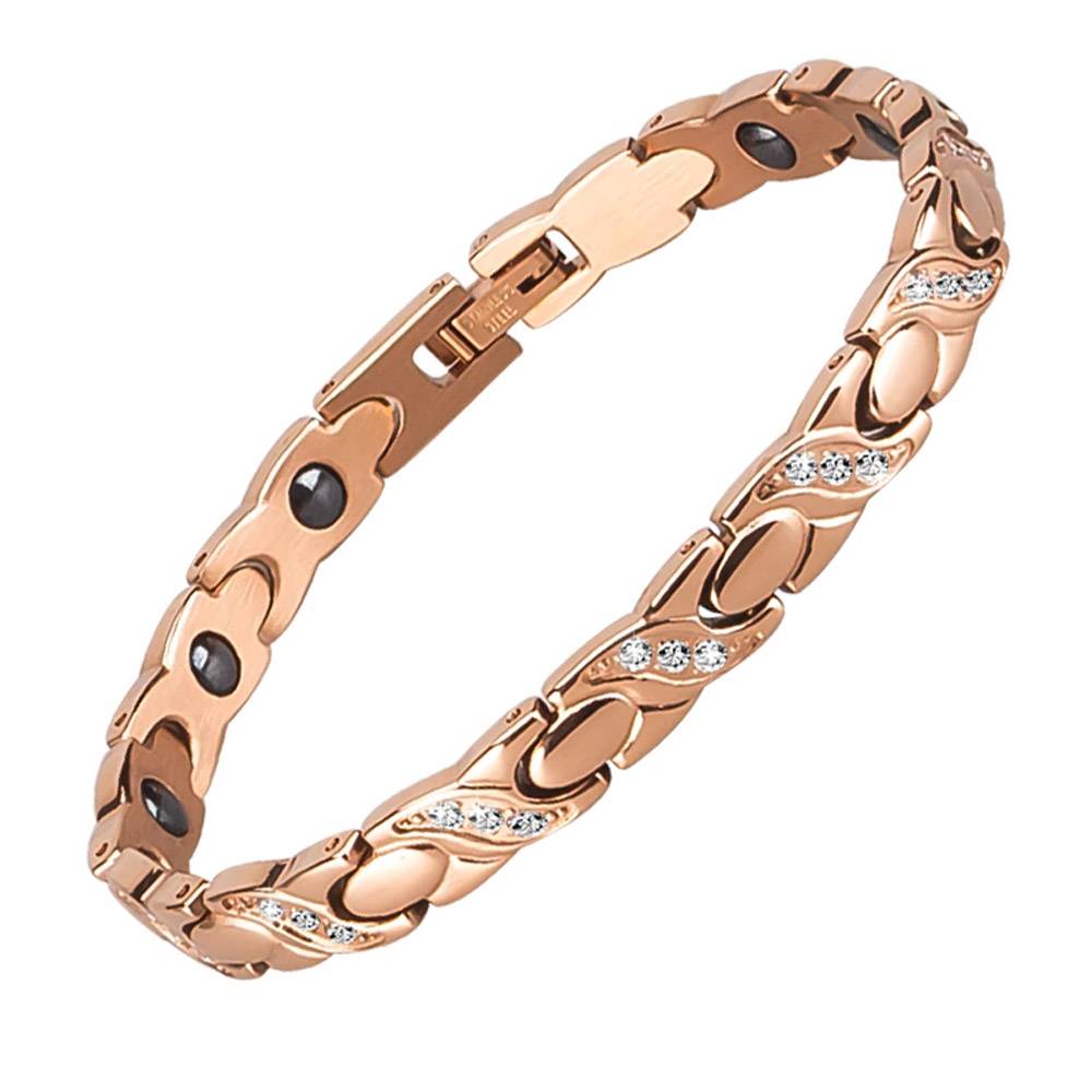 Cubic Zirconia Magnetic Healing Energy Bracelet Magnetic Therapeutic Bracelets