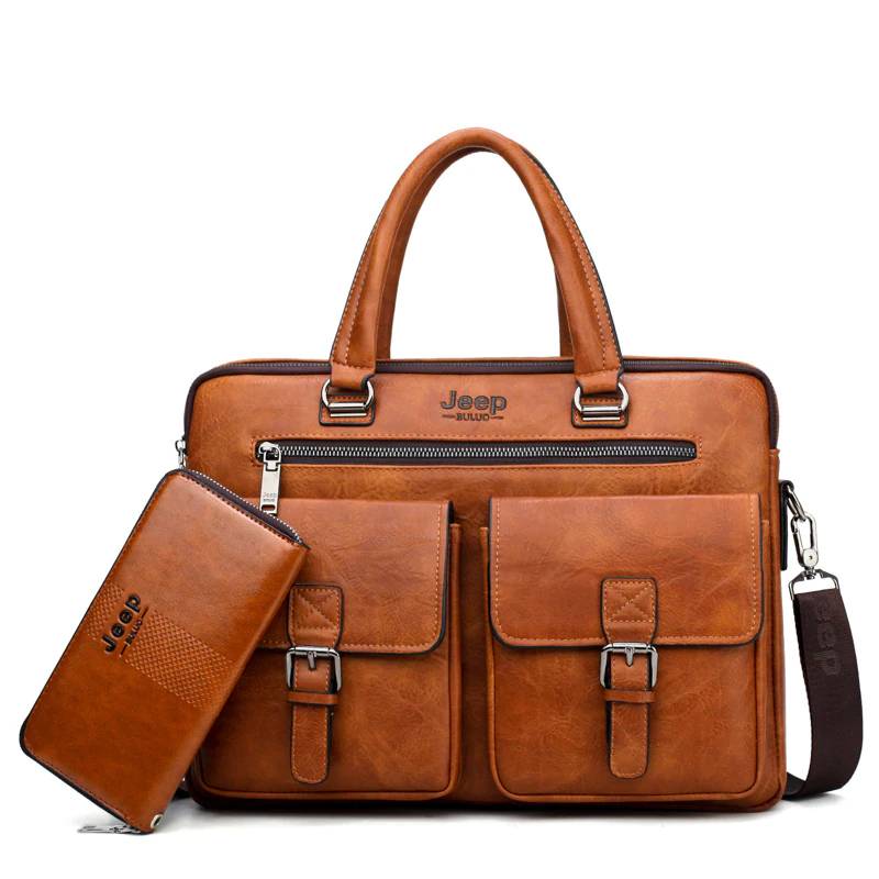 JEEP Mens Business Bag For 13.3 inch Laptop Briefcase men’s briefcases
