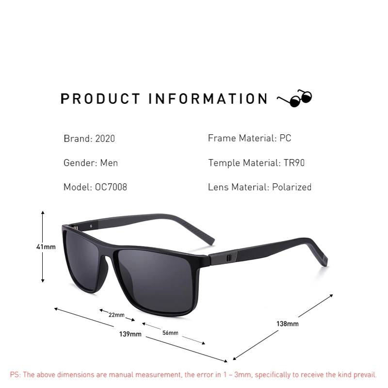 Polarized UV400 TR90 Sunglasses Men's Sunglasses