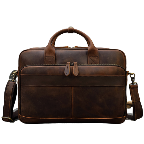 Men's Briefcases Genuine Leather for 15.6 Inch Laptop | Jewelry Addicts