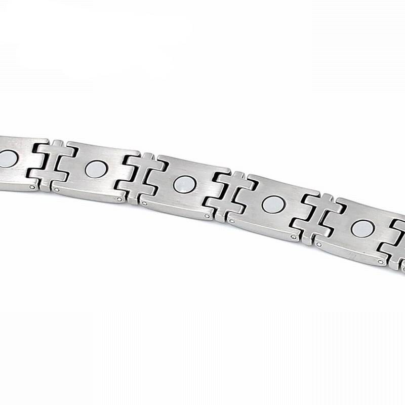 Power Ionics Titanium Neodymium Magnetic Bracelet Magnetic Therapeutic Bracelets Men's Bracelets