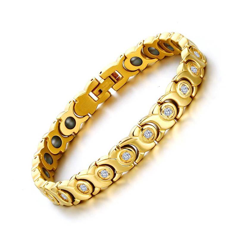 Women's Zircon Hematite Magnetic Health Bracelet Bracelets & Bangles Magnetic Therapeutic Bracelets Women's Jewelry