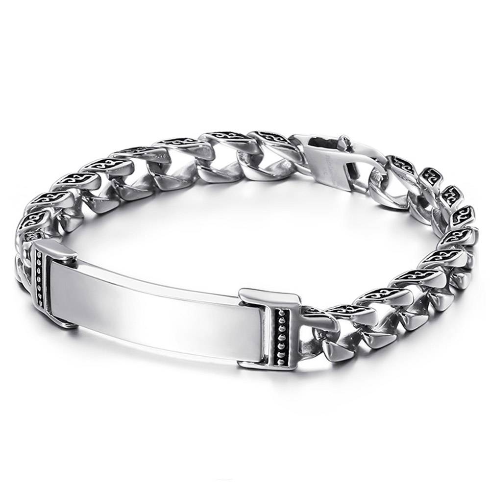 Vintage 316L Steel Men's Chain Bracelet Men's Bracelets