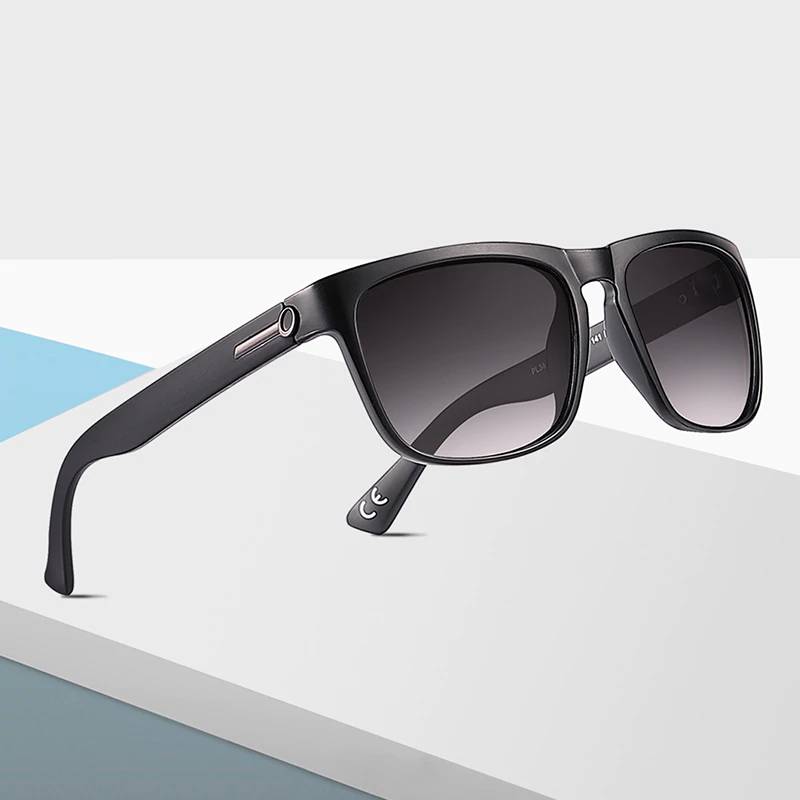 2020 Retro Design Black Square Polarized Sunglasses Men's Sunglasses