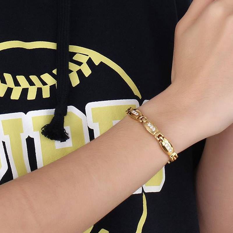 Women's Hematite Magnetic Zircon Bracelet Bracelets & Bangles Magnetic Therapeutic Bracelets Women's Jewelry