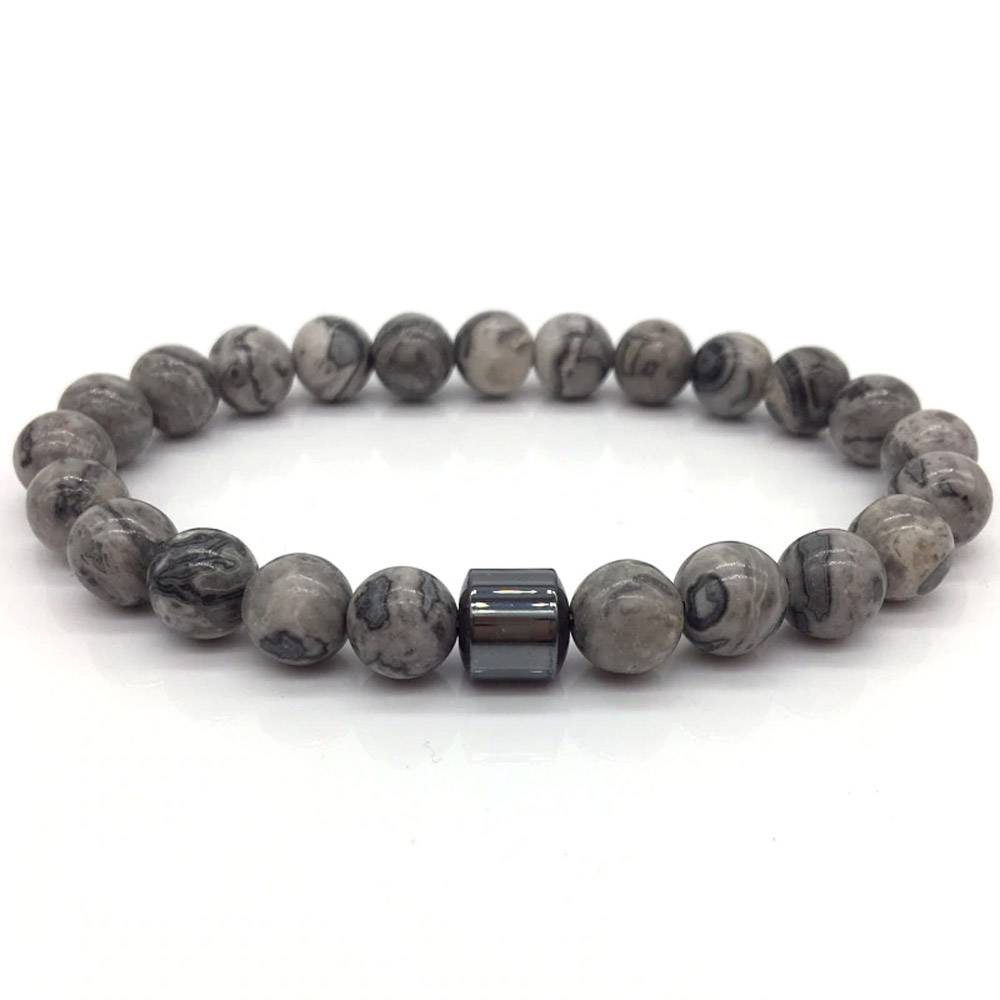 Beaded Hematite Stone Bracelets for Men Men's Bracelets