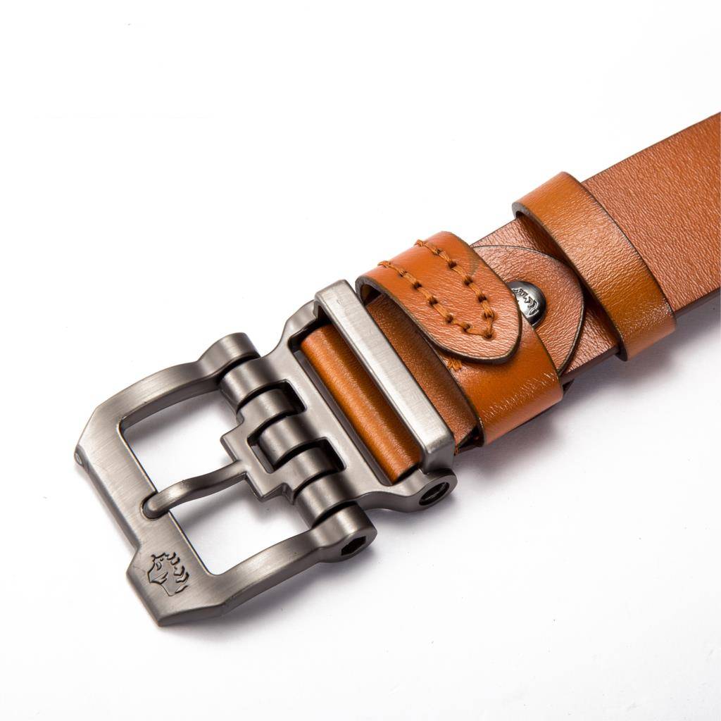 Leather Pin Buckle Vintage Casual Men Belt Mens Belts