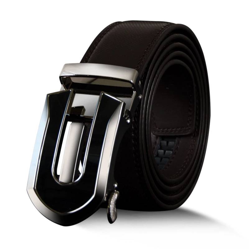 Classic Automatic Buckle Leather Belt Mens Belts