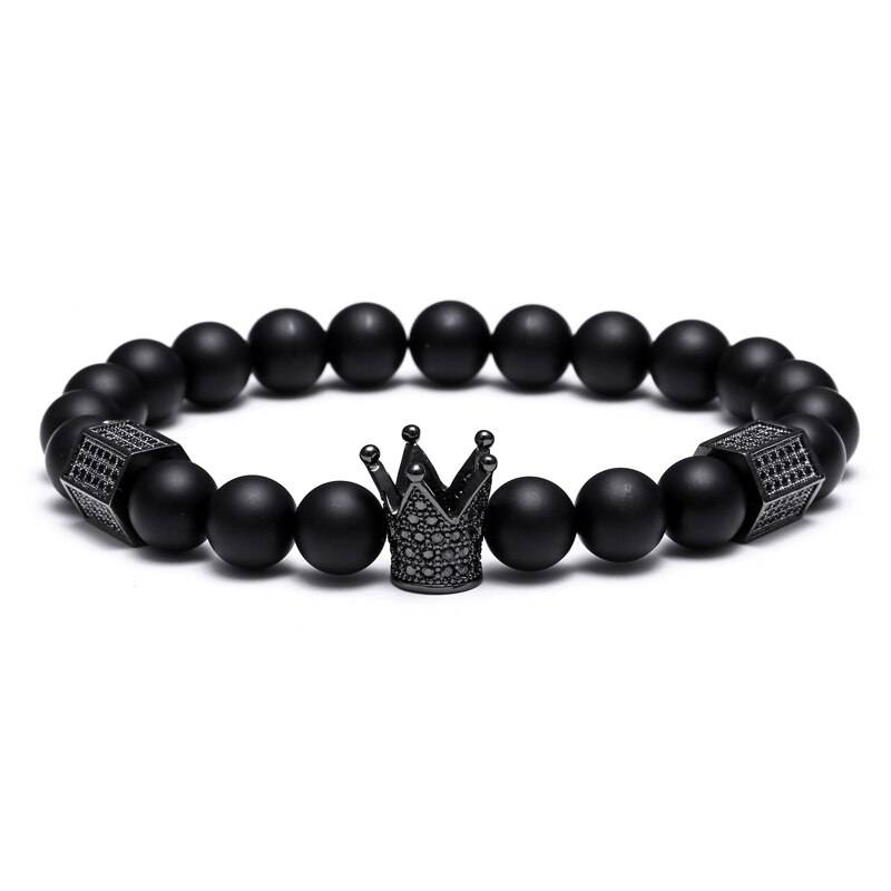 Men's Bracelets Titanium Crown Skull Bangles Men's Bracelets