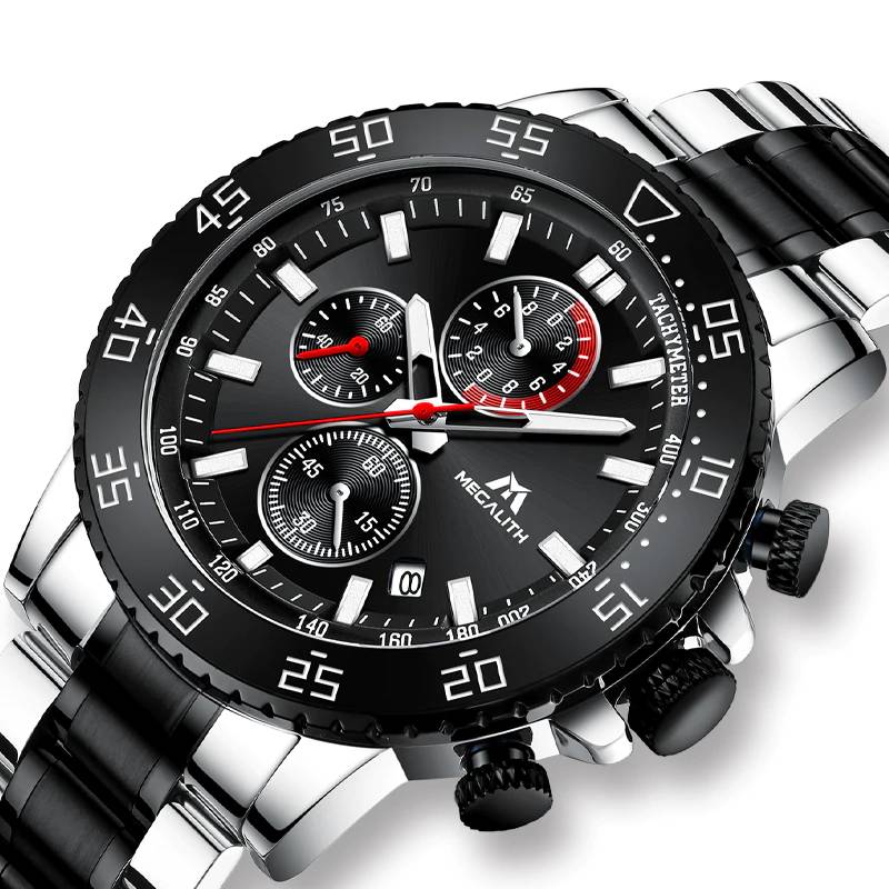 MEGALITH Fashion Business Watch Megalith Men's Wrist Watches