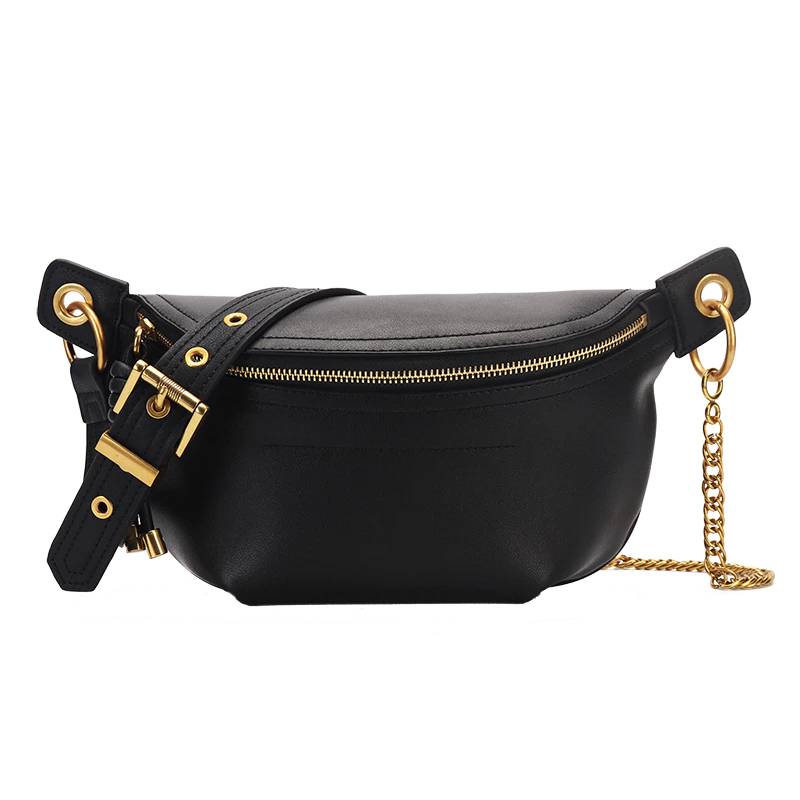 Leather Waist Pouch Bag for Ladies Chest Waist Bags