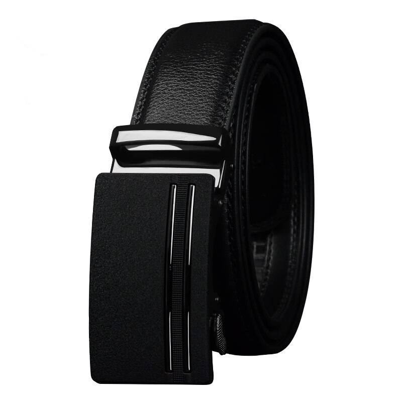 Men's Leather Belt with Automatic Alloy Buckle | Jewelry Addicts
