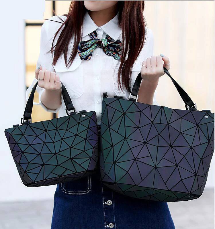 Geometric Holographic Tote Bag Womens Bags
