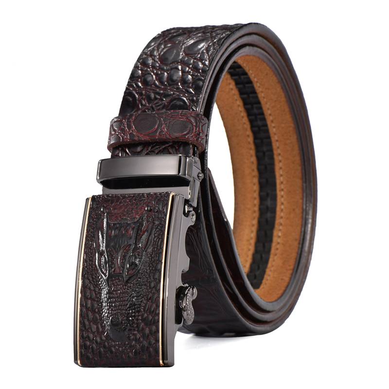 Designer Crocodile Men Belts Genuine Leather Mens Belts