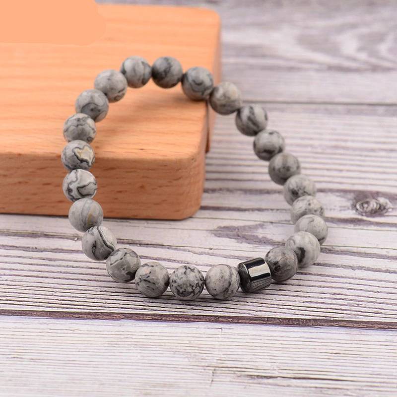 Beaded Hematite Stone Bracelets for Men Men's Bracelets